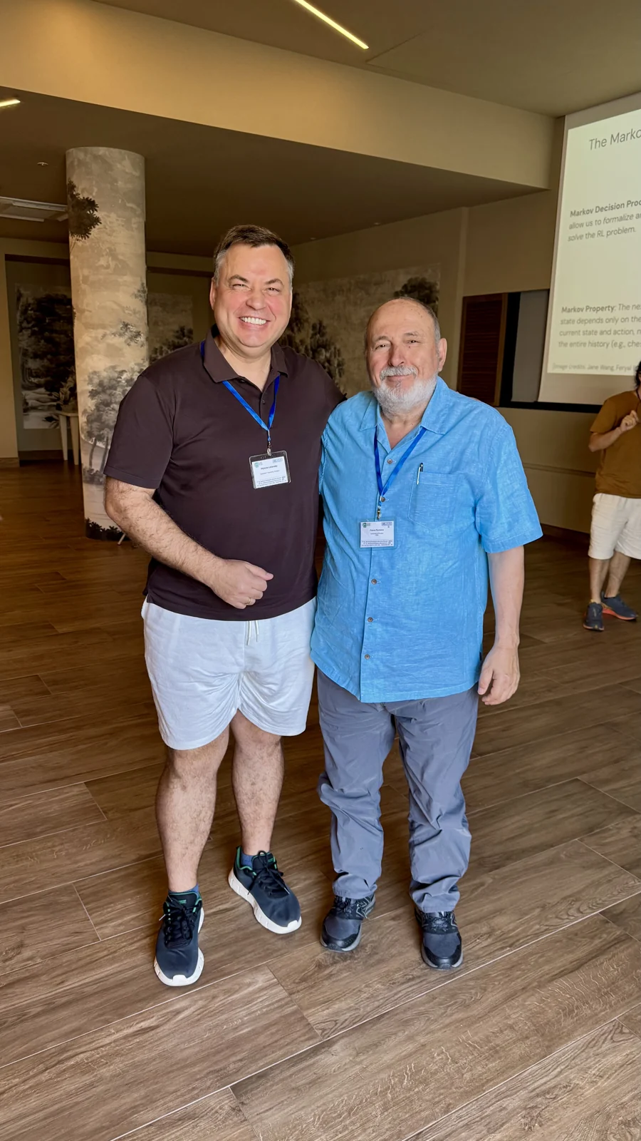 Mykola Latansky with a fellow IAISS 2026 participant at Riva del Sole