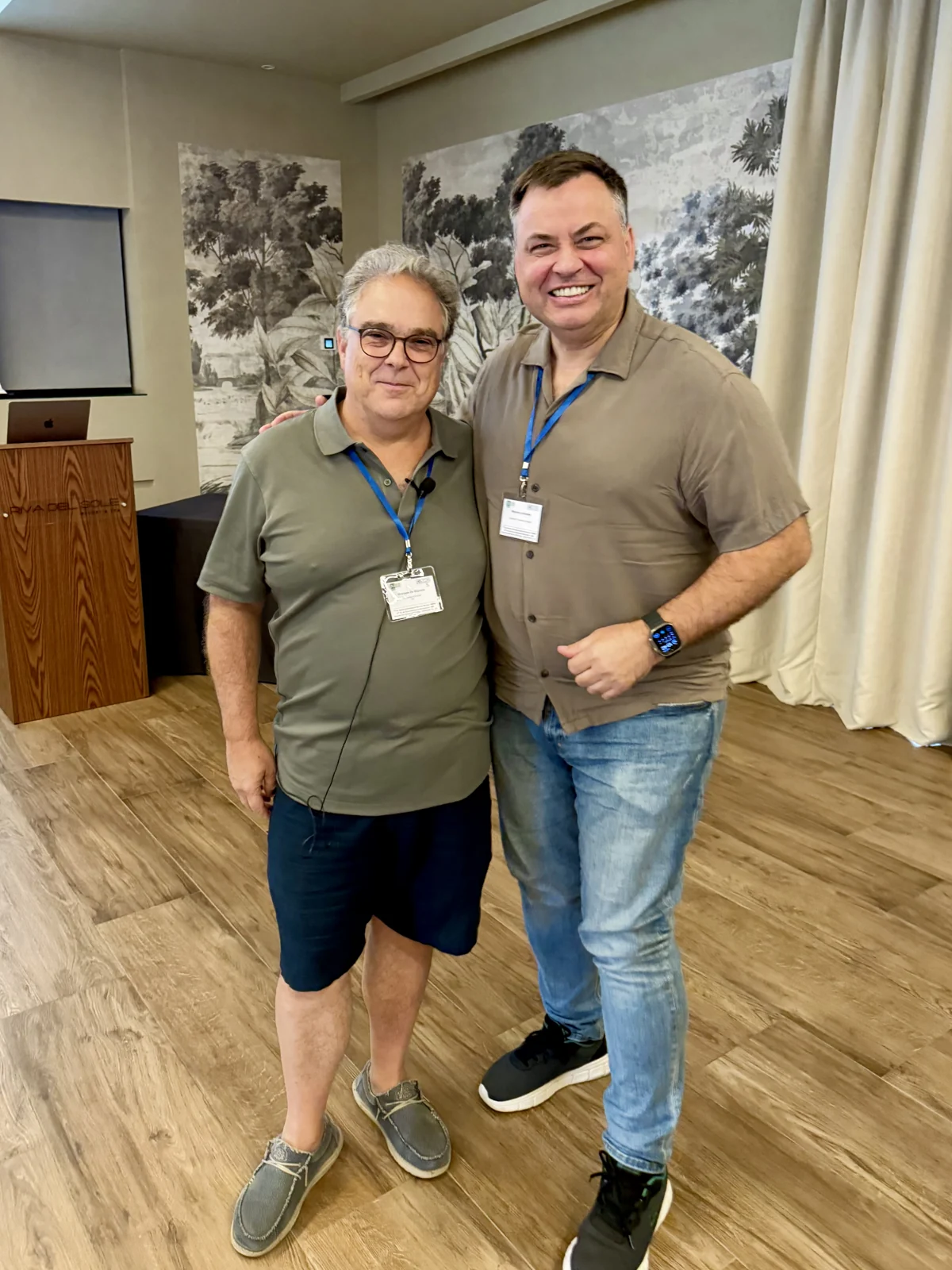 Two participants at the IAISS 2026 summer school in Tuscany